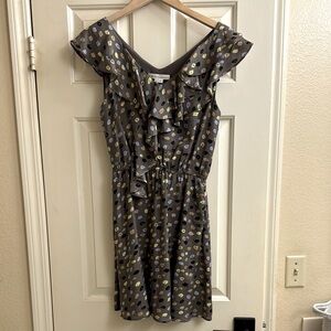 BCBGeneration Stylish modern graphic Dress w/lining, lightweight & ruffled